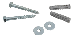 Befestigungsmaterial-Set, Edelstahl oder verzinkt von EWE
