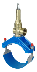 Ventil-Anbohrarmatur, mit IG 11/2" für AZ-, Guss- und Stahl-Rohr von EWE