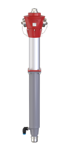 Überflurhydrant aus nichtrostendem Stahl mit Sollbruchstelle 519-00 von Hawle