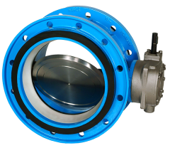 PRO-Klappe® 500-00 - mit druckproportionalem Dichtsystem und zugsicheren Losflanschen Hawle