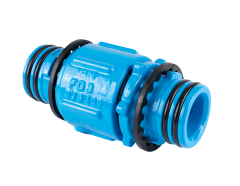 Verbinder (S-Stück, drehbar) mit beidseitigem ZAK® 46 Spitzende 630-02 Hawle