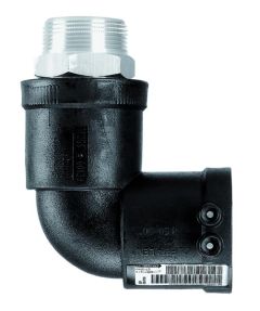 Übergangswinkel WUN PE-HD/Messing mit AG Aliaxis